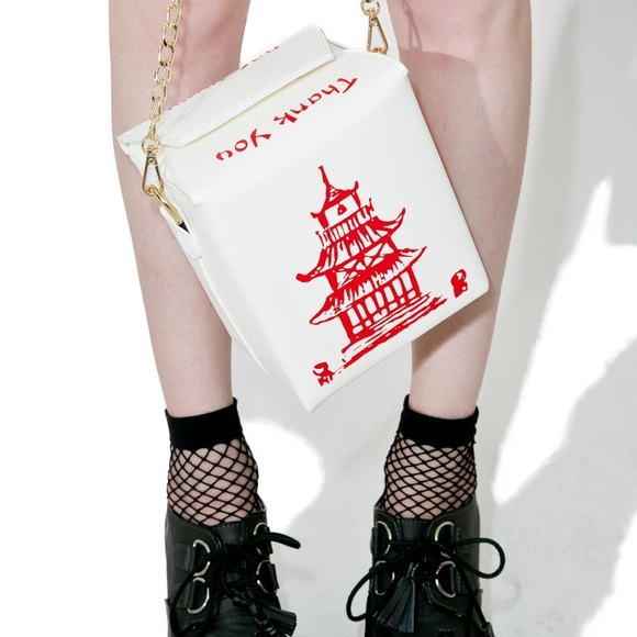Dolls Kill Handbags - Chinese Food Carry Out Novelty Crossbody Bag